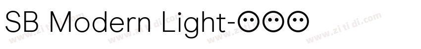 SB Modern Light字体转换